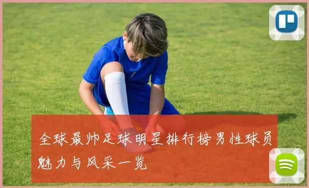 全球最帅足球明星排行榜男性球员魅力与风采一览