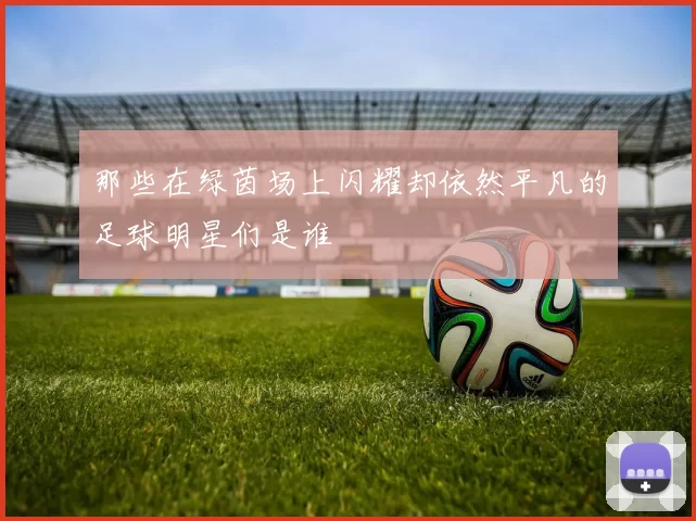 那些在绿茵场上闪耀却依然平凡的足球明星们是谁